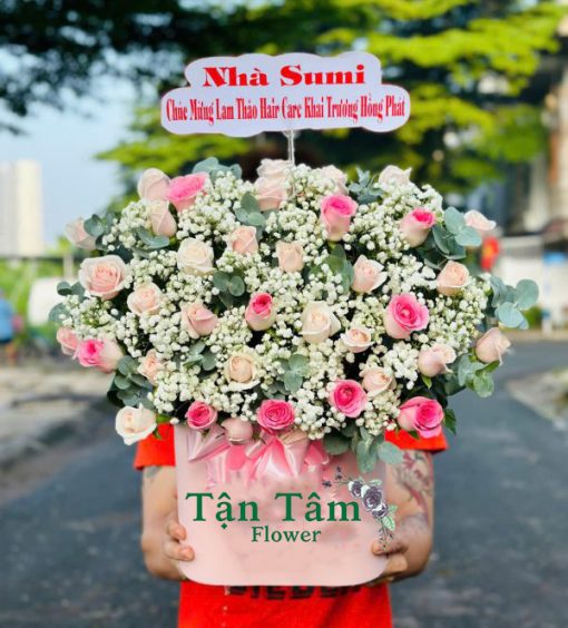 Lẵng hoa tươi Tận Tâm 006