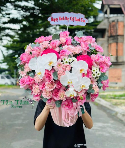 Lẵng hoa tươi Tận Tâm 002