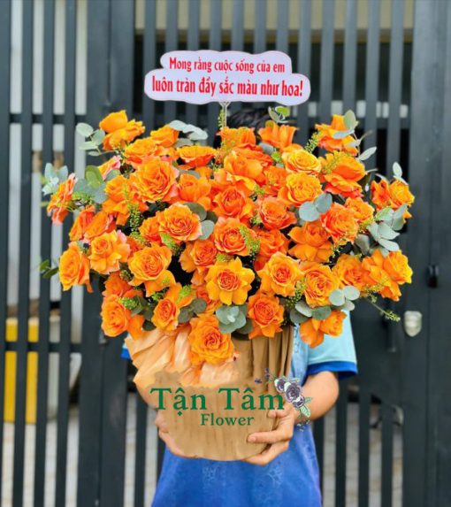 Lẵng hoa tươi Tận Tâm 003