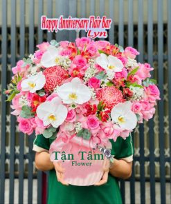 Lẵng hoa tươi Tận Tâm 004