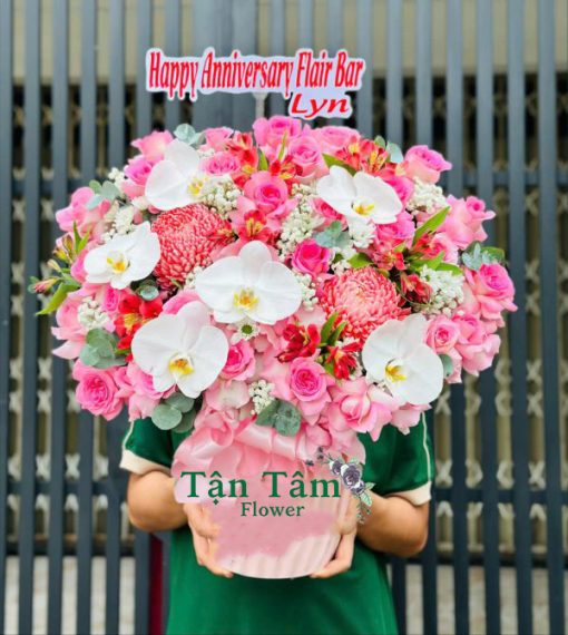 Lẵng hoa tươi Tận Tâm 004