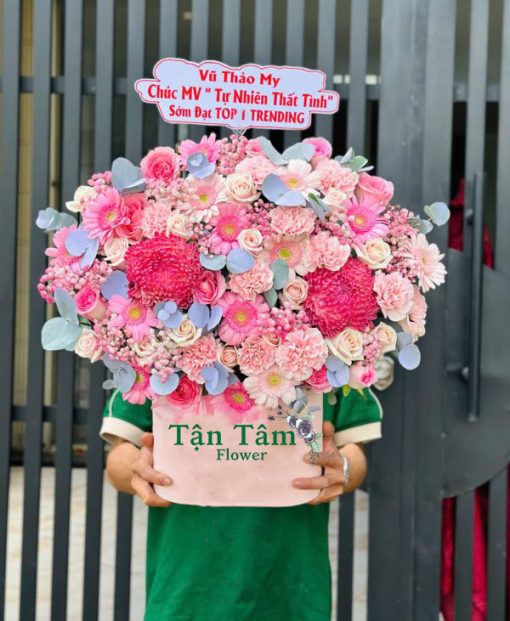 Giỏ hoa tươi Tận Tâm 014