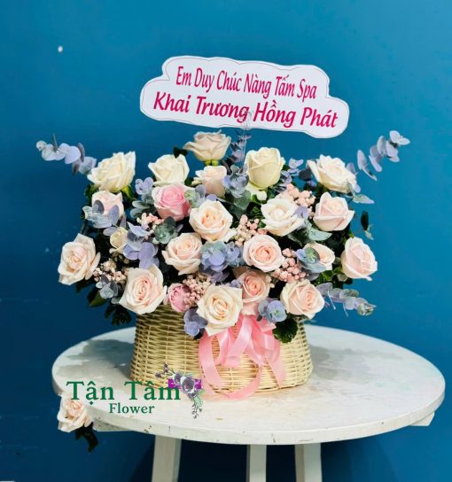 Lẵng hoa tươi Tận Tâm 014