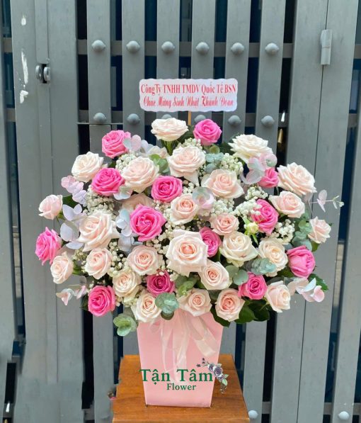 Lẵng hoa tươi Tận Tâm 016