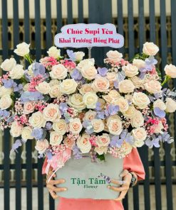 Lẵng hoa tươi Tận Tâm 017