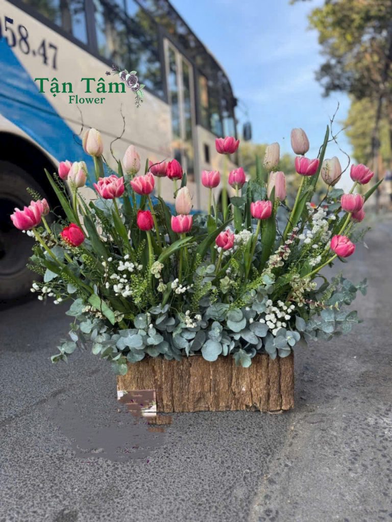 Lẵng hoa tươi Tận Tâm 033