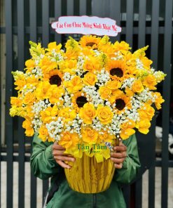 Giỏ hoa tươi Tận Tâm 011