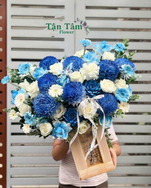 Giỏ hoa tươi Tận Tâm 002