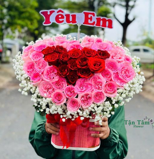Giỏ hoa tươi Tận Tâm 003