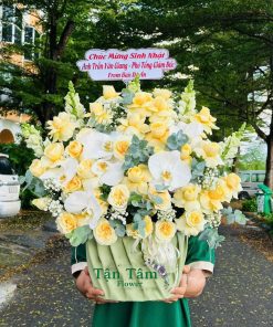 Giỏ hoa tươi Tận Tâm 004