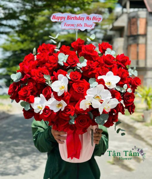 Lẵng hoa tươi Tận Tâm 027