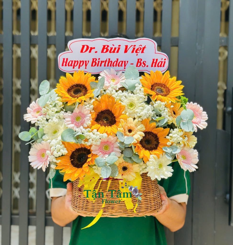 Giỏ hoa tươi Tận Tâm 026