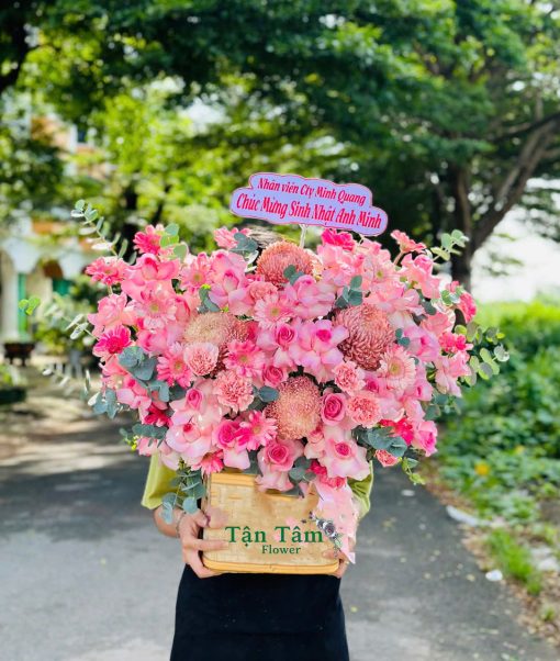 Giỏ hoa tươi Tận Tâm 006