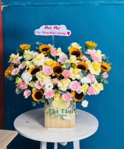 Giỏ hoa tươi Tận Tâm 020