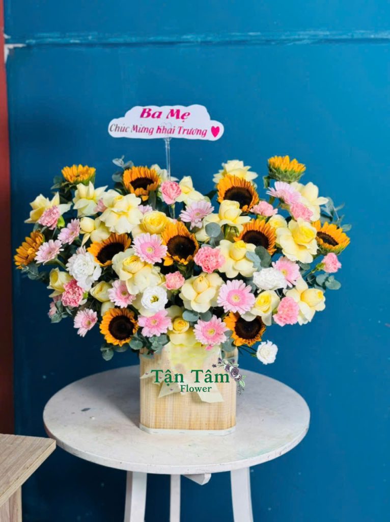 Giỏ hoa tươi Tận Tâm 020