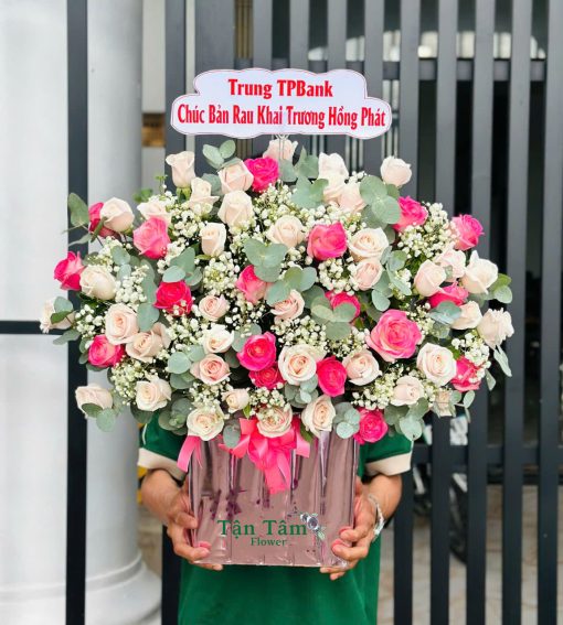 Giỏ hoa tươi Tận Tâm 015