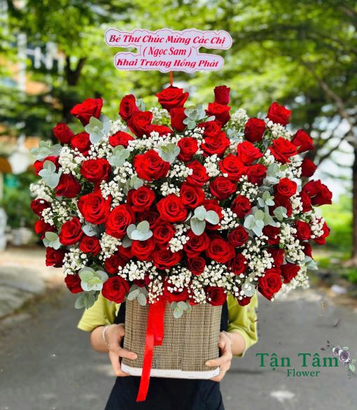 Giỏ hoa tươi Tận Tâm 021