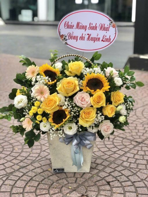 Lẵng hoa tươi Tận Tâm 028