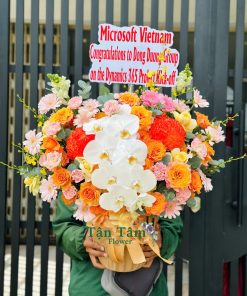 Lẵng hoa tươi Tận Tâm 012