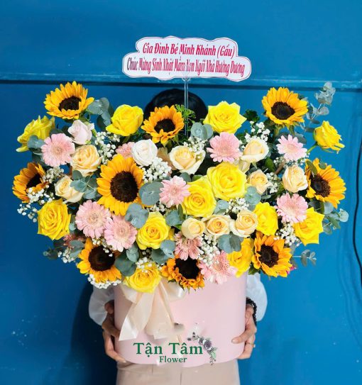 Giỏ hoa tươi Tận Tâm 024